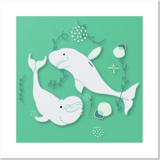 Beluga Whale Posters and Art